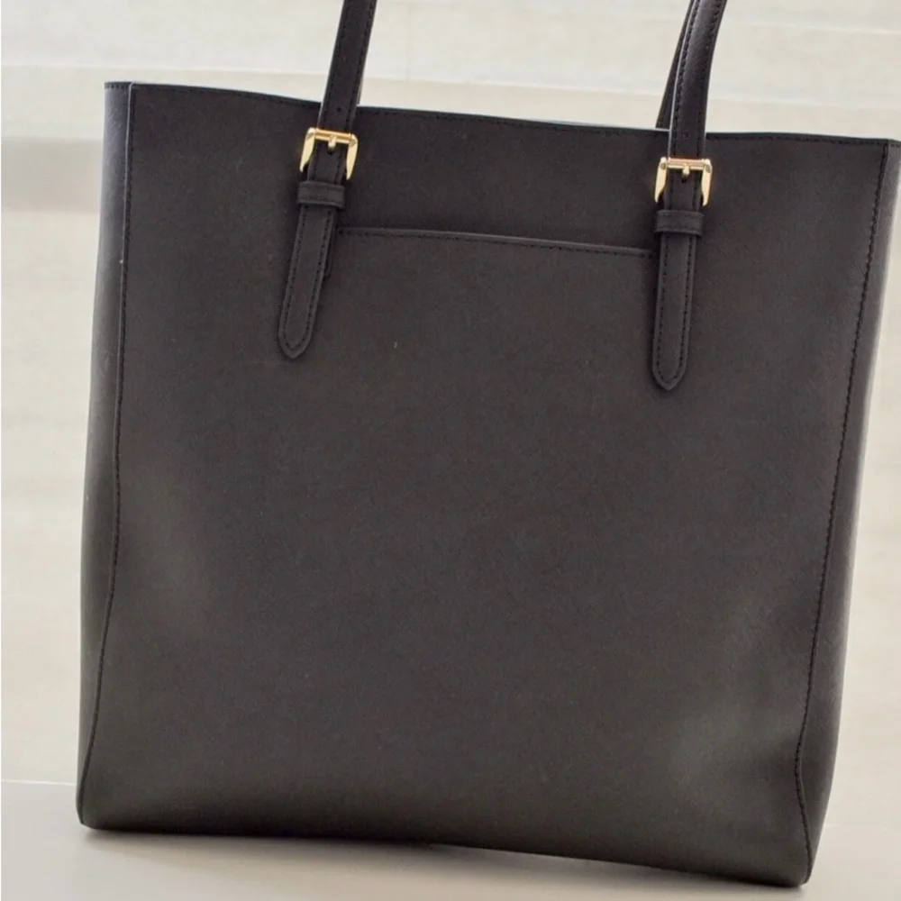 Michael Kors Black Leather Tote - Picture 2 of 3
